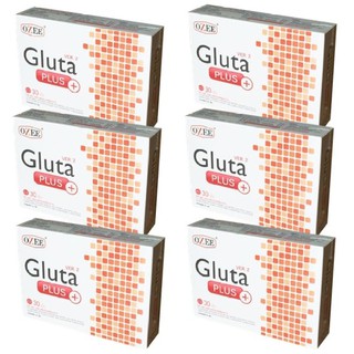 Ozee Gluta Plus Ver.2 สูตรใหม่ ขาวไวกว่าเดิม 2 เท่า 6 กล่อง (30 เม็ด/กล่อง)