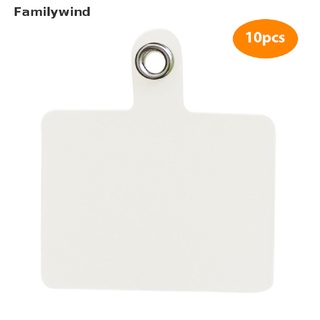 Familywind&gt; ปะเก็นสายคล้องโทรศัพท์มือถือ แบบใส ยืดหยุ่น 10 แพ็ค