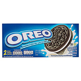 โอรีโอช็อกแซนวิชรสวนิลา 266กรัม Oreo Choc Vanilla Sandwich 266g.