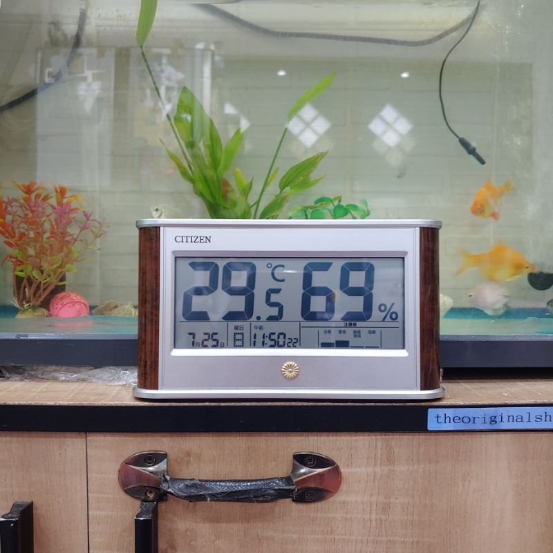 นาฬิกา Citizen Thermometer Hygrometer มีเตือน 【มือ 2】