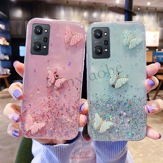 เคส Realme GT Neo2 butterfly Soft Transparent Bling Glitter Realme GT Neo 2 cover 2021