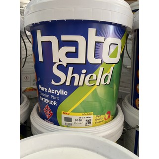 (9ลิตร) สีน้ำอะครีลิคกึ่งเงา Hatoshield รับประกัน10ปี