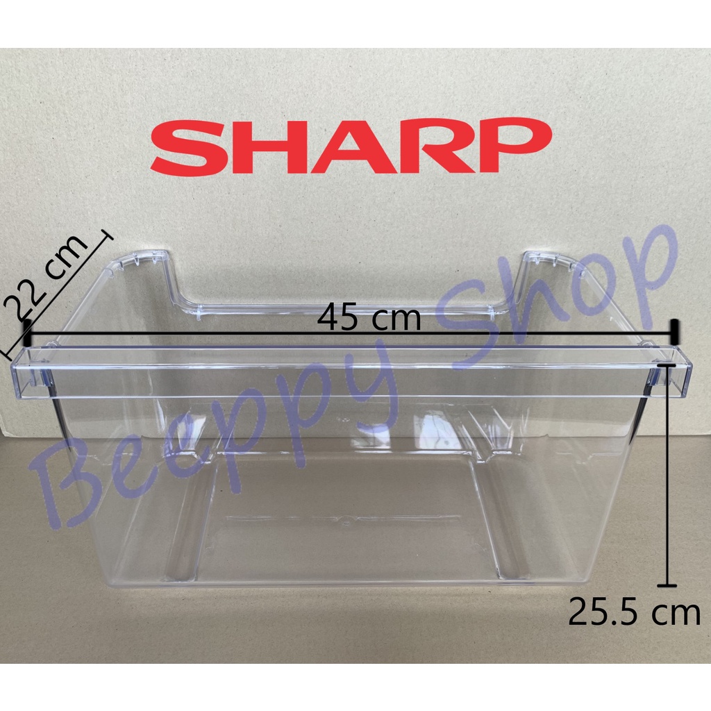 กล่องใส่ผักในตู้เย็น กล่องผัก กล่องแช่ผัก ตู้เย็น Sharp ชาร์ป รุ่น SJ-P46S/P50S/D46N/D49N/P47N/P51N ของแท้
