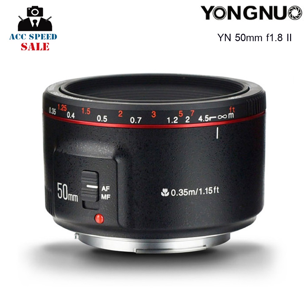 Yongnuo YN 50mm f1.8 II for Canon EF (Black)  รับประกันศูนย์ในไทย