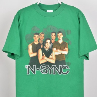 ผ้าฝ้ายคอกลมเสื้อยืด พิมพ์ลายวง N Sync Timberlake 90S สไตล์ฮิปฮอป เรโทร สําหรับผู้ชาย 1997from S-4XL