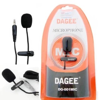 ไมค์หนีบปกเสื้อ DAGEE DG-001 Mini Clip-on Microphone (Black)