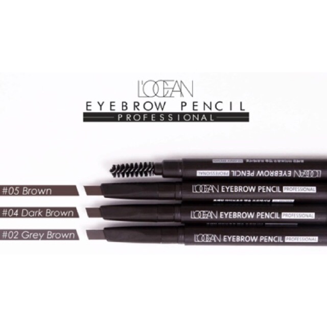 L'OCEAN Eyebrow Professional เขียนคิ้วหัวตัด 3D เขียนง่าย ได้องศา เส้นคมชัด ติดทน กันน้ำ100% จากเกาห