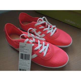 รองเท้า อดิดาส Adidas neo  Women Shoe Cloudfoam cf qt vulc sea w b74701 เบอร์ 8 / 42 -รองเท้าลำลอง ผู้หญิง สีชมพู ของแท้