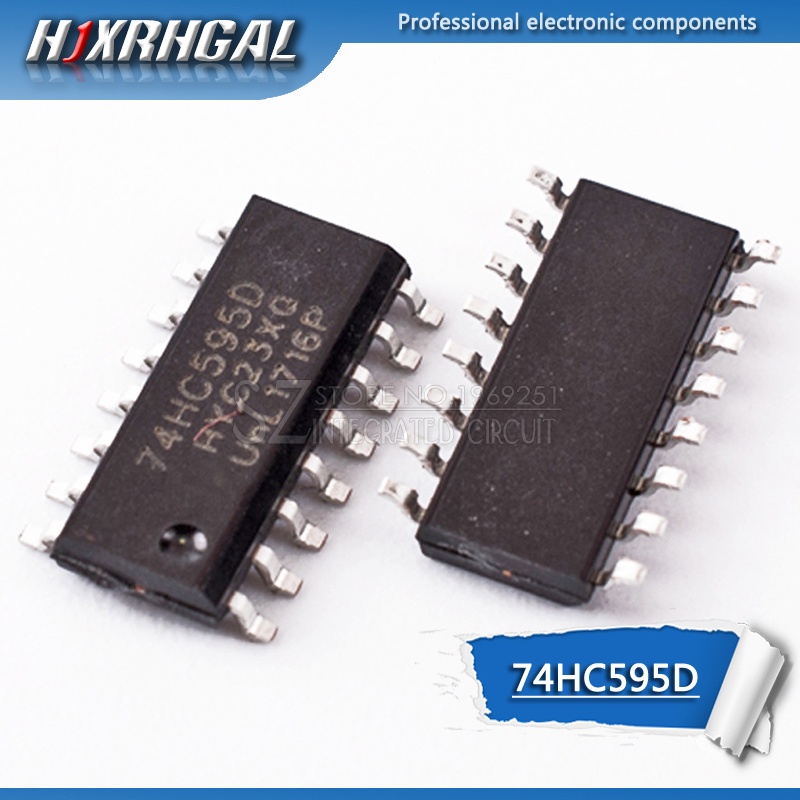 20 ชิ้น 74HC595D SOP16 74HC595 SOP SN74HC595DR SMD 74595