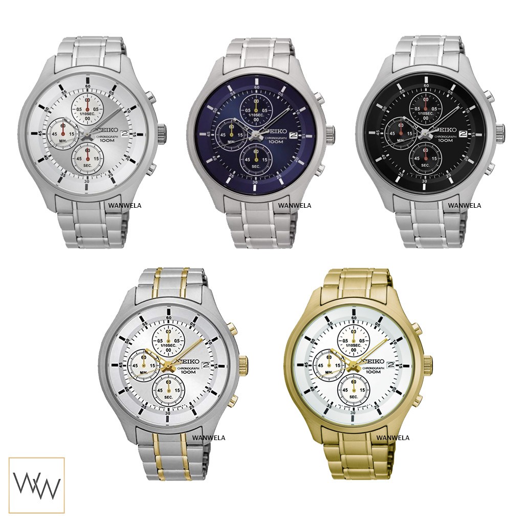 ของแท้ นาฬิกาข้อมือ Seiko Quartz Chronograph ประกันศูนย์ [3]