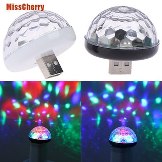 (Misscherry) โคมไฟนีออน Usb Rgb สําหรับตกแต่งภายในรถยนต์