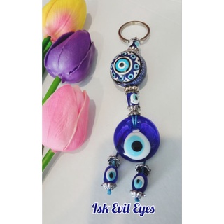 พวงกุญแจ Evil Eye+ ceramic ball ตุรกี