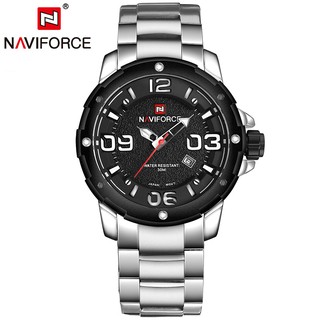 นาฬิกา Naviforce รุ่น NF9078M สีขาว/เงิน ของแท้ รับประกันศูนย์ 1 ปี ส่งพร้อมกล่อง #NF NF9078