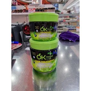 กระปุก OK Herbal Hair Treatment 250 / 500 ml. โอเค เฮอเบิล แฮร์ ทรีทเม้นท์ บำรุงผม ฟื้นบำรุงผมเสียอย่างเร่งด่วน