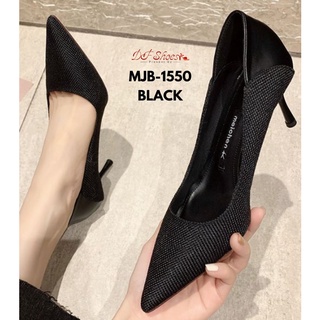 MJB-1550 รองเท้าส้นสูงหัวแหลม ส้นเข็ม เก็บทรงหน้าเท้าสวย