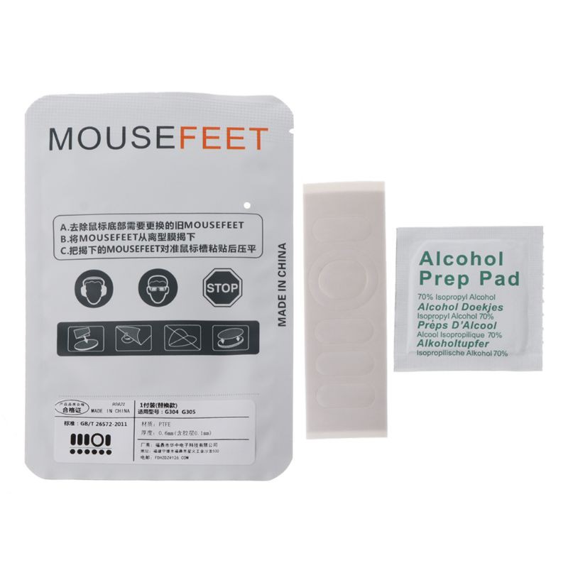1 Set 0.6mm Curve Edge Mouse Feet Mouse Skates For logitech G304 G305 Mouse