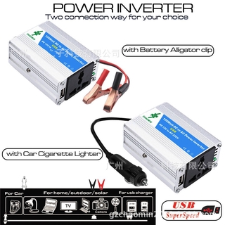 (เก็บเงินปลายทาง) ตัวแปลงพาวเวอร์ซัพพลาย 12V เป็น 220V อเนกประสงค์ สําหรับรถยนต์