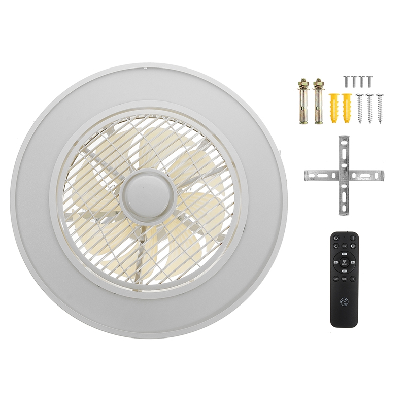 พัดลมติดเพดาน มีไฟ Led 3 สี พร้อมรีโมทคอนโทรล กำลังไฟ 185-250 โวลต์ - รูปที่ 6