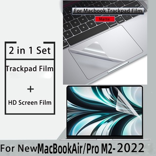 ฟิล์มกันรอยหน้าจอ 2 in 1 สําหรับ macbook New air 15.3 A2941 13.6 M2 2022 2021 2020 A2179 A2337 A2681 New Pro 13 14 M2 A2442 A2289 A2338