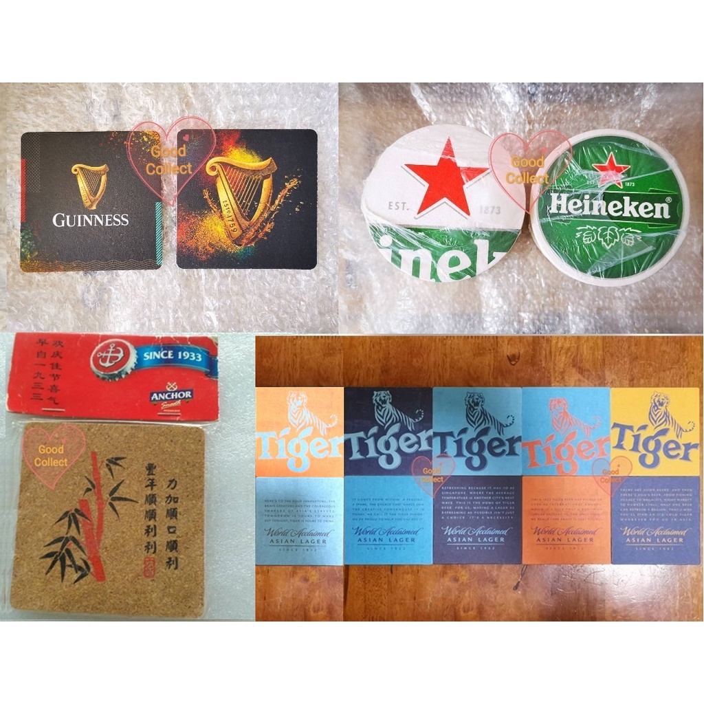 ที่รองแก้ว Guinness Heineken Tiger Anchor x1pc