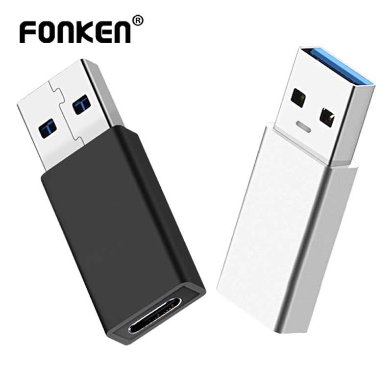 Fonken อะแดปเตอร์แปลงชาร์จ Usb Type C Otg Type-C To Usb 3.0 Type C Female To Usb Male สําหรับเชื่อมต