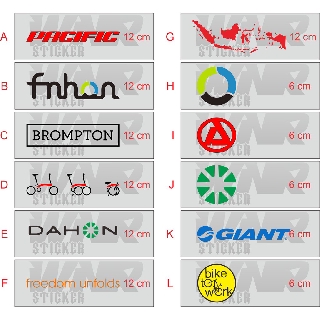 สติกเกอร์แผนที่อินโดนีเซีย สําหรับติดตกแต่งรถจักรยาน Bromton DAHON FNHON