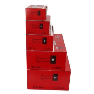 คลิบหนีบ สีเงิน เล็ก กลาง ใหญ่ (1 กล่อง 12 ชิ้น)
