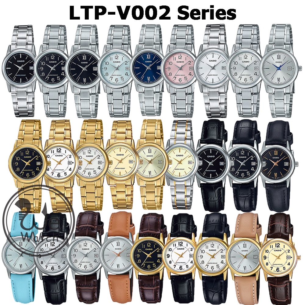 CASIO ของแท้ LTP-V002D LTP-V002G LTP-V002L LTP-V002GL นาฬิกาผู้หญิง รับประกัน 1 ปี LTPV002 LTP-V002