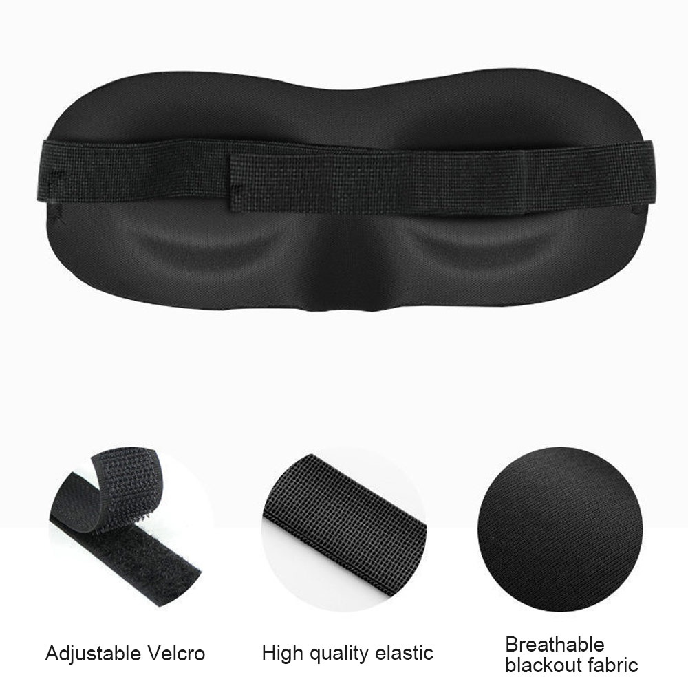 3D Sleep Eye Mask หน้ากากปิดตา 3 มิติ ผ้าปิดตา ผ้าฟองน้ํา ป้องกันดวงตา นอนหลับ เดินทาง แรเงา สําหรับผู้ชาย และผู้หญิง