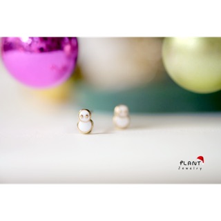 Christmas Earrings (Snowman)