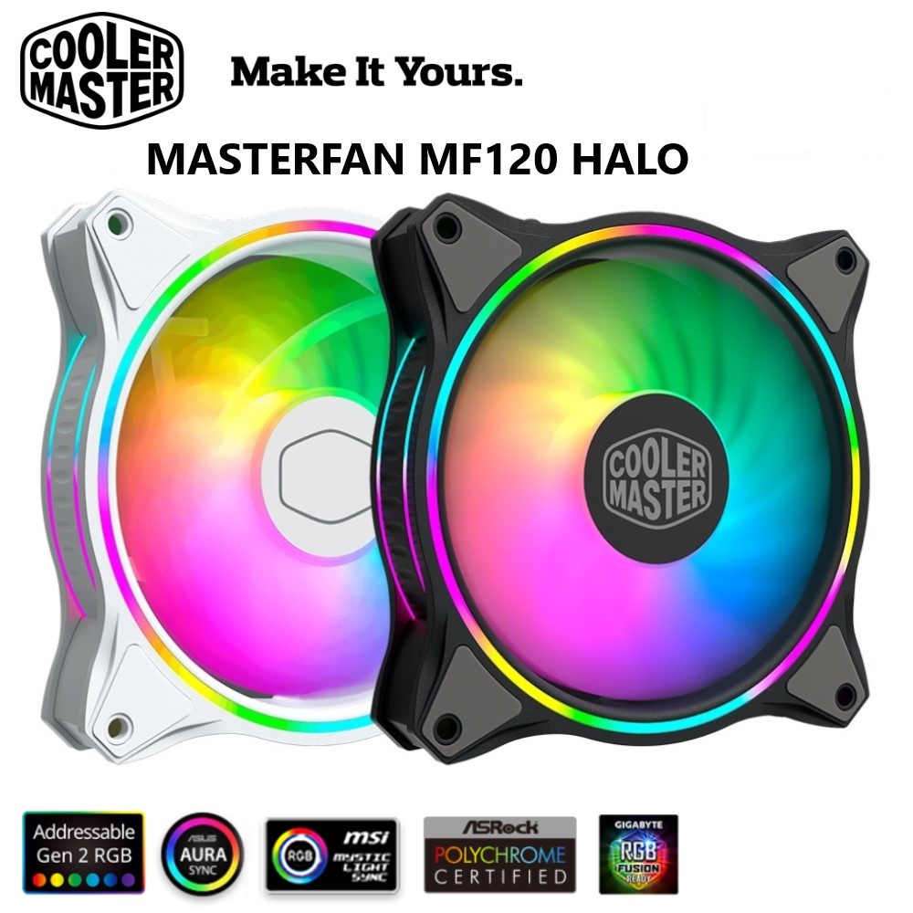 Cooler Master MASTERFAN MF120 HALO WHITE EDITION (MFL-B2DW-18NPA-R1)