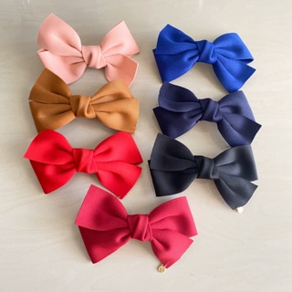 โบว์ติดผม หลากสี กิ๊ปสปริง พร้อมส่ง