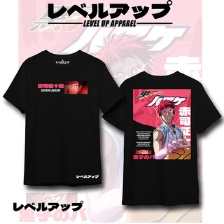 เสื้อยืดสําหรับผู้ชาย❦I.Anime เสื้อคุโรโกะไม่มีตะกร้า Seijuro Akashi รุ่นของปาฏิหาริย์เสื้อยืด Vr@