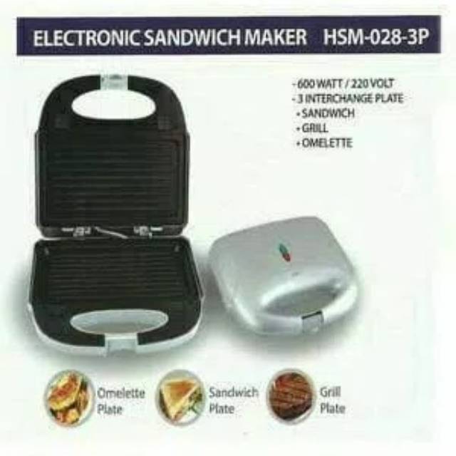 HARNIC HELES HSM-028-3P ~ SANDWICH TOASTER