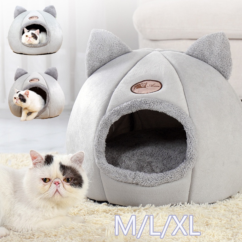 พร้อมส่ง  ที่นอนสัตว์เลี้ยง ที่นอนแมว  M/L/XL นุ่ม  เตียงแมวฤดูร้อนสากลสี่ฤดู  กันลื่น