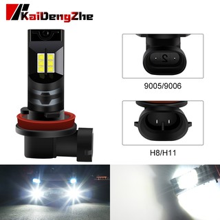 หลอดไฟซีนอน DRL H8 H9 H11 LED 9005 HB3 9006 HB4 12SMD 12V 30W 6000K สีขาว 1 ชิ้นสําหรับรถยนต์