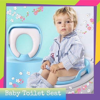 **ลิขสิทธิ์แท้** ที่รองนั่ง Baby Toilet Seat ฝาชักโครก ฝารองชักโครก ที่นั่งถ่าย สำหรับเด็ก ฝึกนั่ง เบาะนุ่ม นั่งสบาย