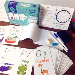 การ์ดหัดเขียน -Activity Cards Write&amp;Wipe