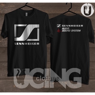 เสื้อยืด พิมพ์ลายโลโก้ Sennheiser Audio DB สําหรับผู้ชาย