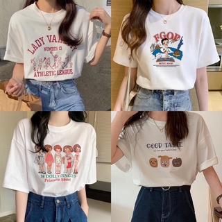 ZARZ.SHOP🍑พร้อมส่ง*เสื้อยืดcotton 100%ผ้าดีๆ 6600