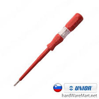 ไขควงลองไฟ 7" UNIOR 630VDE-7 eletric tester 250volt  ยูนิโร่