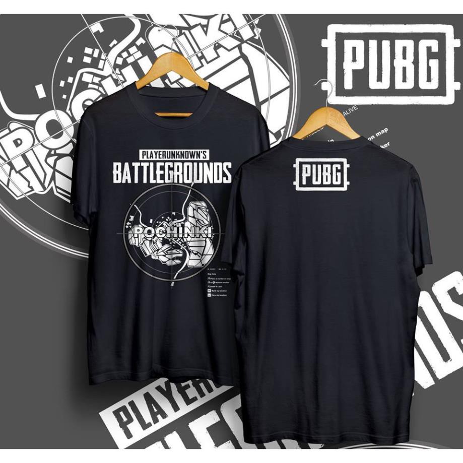 เสื้อยืด PUBG Pochinki Map - เสื้อ PUBG ร้อนสุดๆ