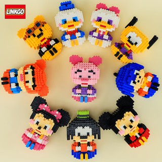 MEGA Toys ตัวต่อนาโนเฟือง มิกกี้ มินนี่ โดนัลดักส์ ดีสนีย์  Linkgo 68219 - 68223 ไซร์ L