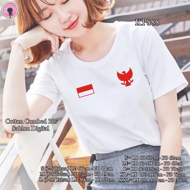 KATUN DDS KP888 ผู้หญิงแขนสั้นผ้าฝ้ายเสื้อ Unisex Oversize เสื้อยืดคู่ครอบครัวเสื้อยืด 17 สิงหาคมเคร