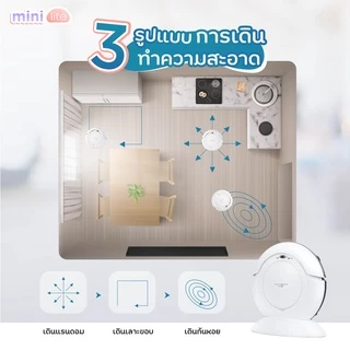 𝗔𝗨𝗧𝗢𝗕𝗢𝗧 หุ่นยนต์ดูดฝุ่น ถูพื้น อัจฉริยะ ยอดนิยม รุ่น MINI Lite รับประกันเครื่องและแบตเตอรี่ 1 ปี