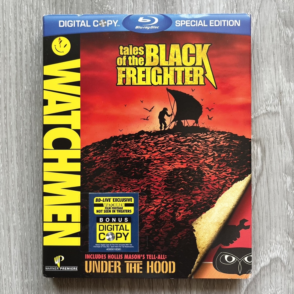 📀แผ่น Blu-ray การ์ตูน Watchmen: Tales of The Black Freighter(แผ่นแท้ มือ 2 จาก US)