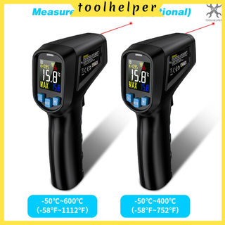 Mestek - 50~600 ° C เครื่องวัดอุณหภูมิอินฟราเรดแบบไม่สัมผัสหน้าจอ Lcd