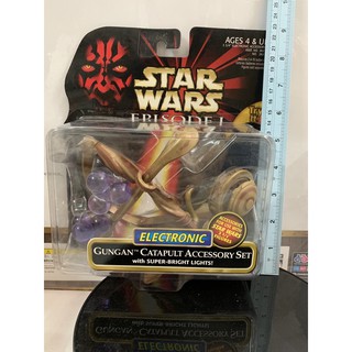 Star Wars Episode I Gungan Catapult Accessory Set with Super-Bright Light! แท้ มือ 1