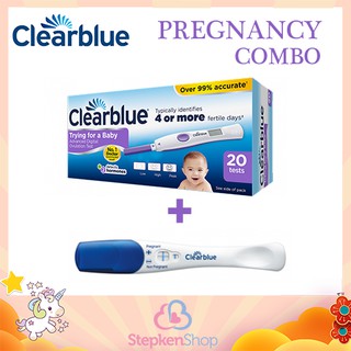 ส่งฟรี !! Clearblue อุปกรณ์ทดสอบการตกไข่แบบดิจิตอล (20 ครั้ง )+ Clearblue แท่งทดสอบการตั้งครรภ์ รุ่น Plus (1 ครั้ง)