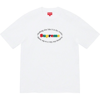 Supreme Nothing Else Top TEE alphabet rainbow print short-sleeved T-shirt for men and women